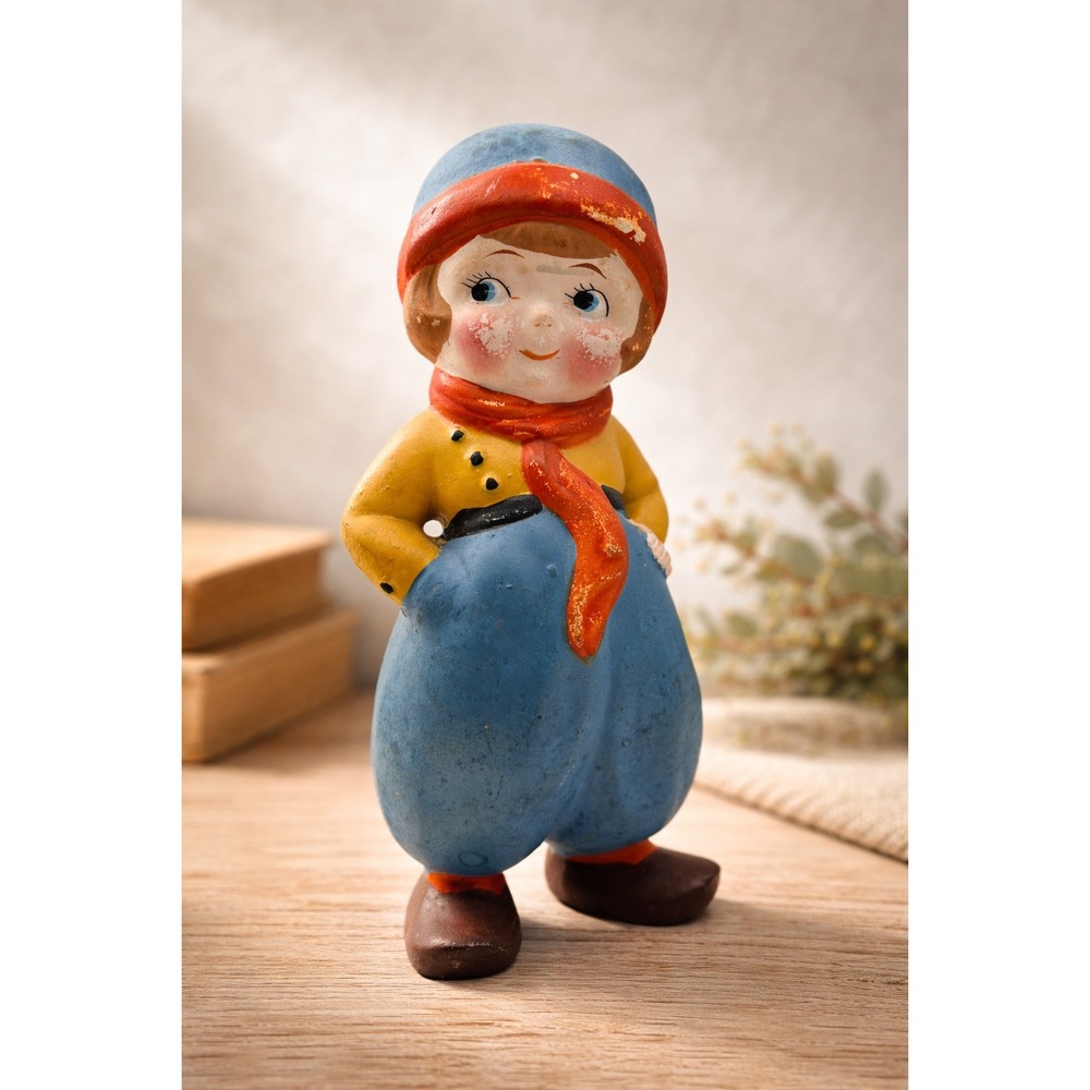 Vintage Made in Japan Hand Painted Dutch Figurine Mid Century Kitsch